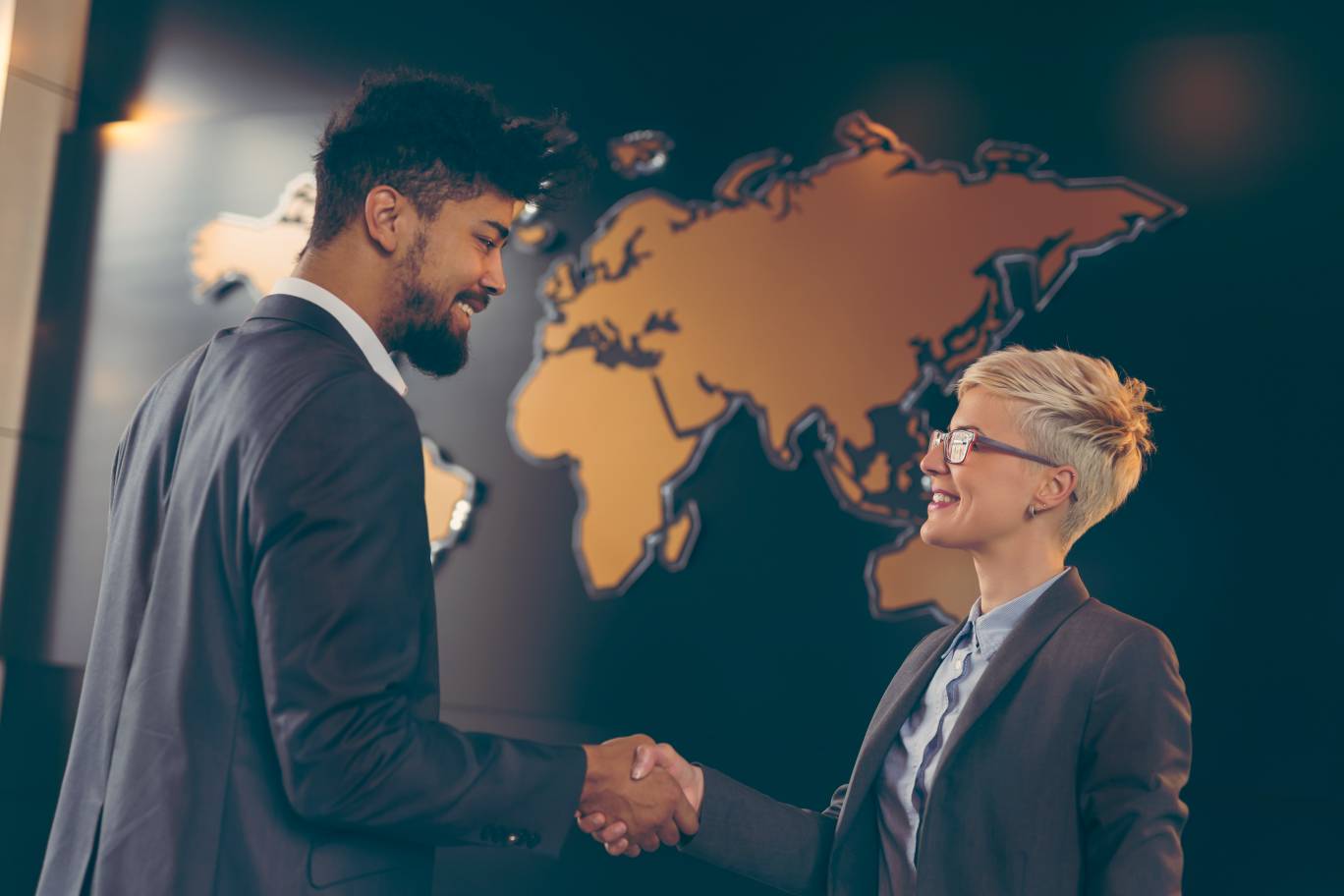 Business people shaking hands