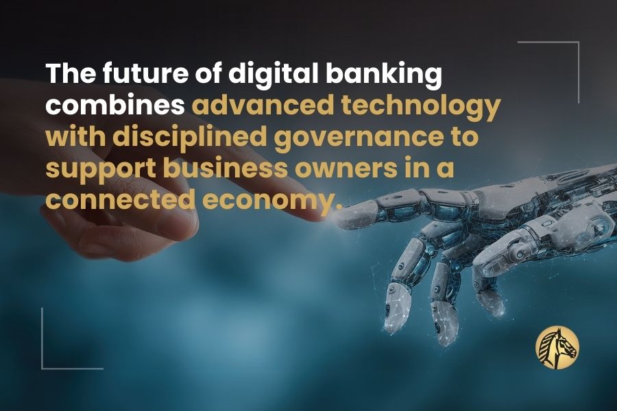 Die Zukunft des digitalen Banking kombiniert fortgeschrittene Technologie mit diszipliniertem Governance
